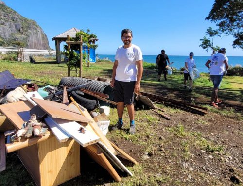 Ramassage de déchets à Saint-Denis