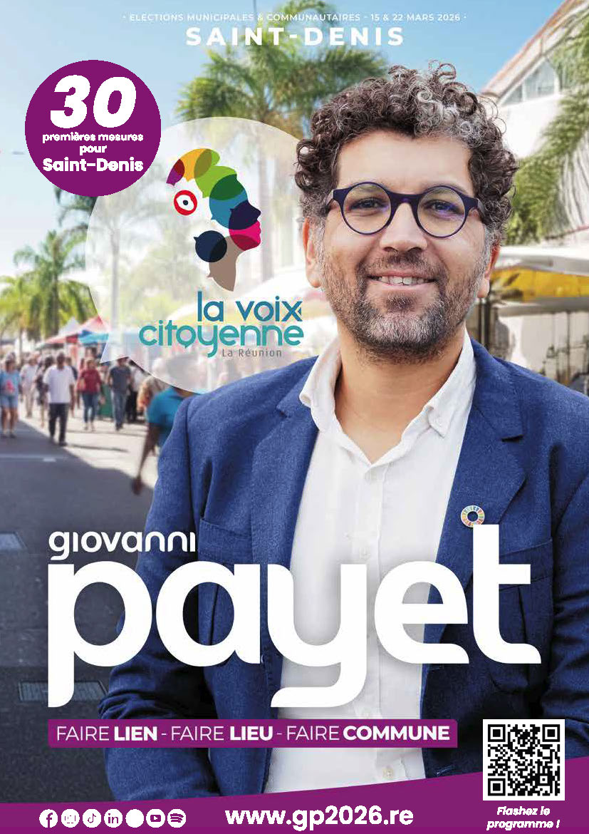 Programme des municipales Giovanni Payet La voix citoyenne Saint-Denis