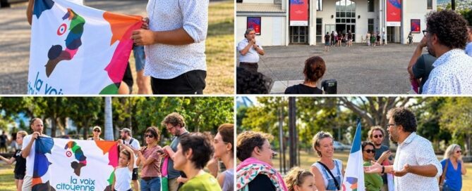 Rassemblement citoyen sur le Parvis des Droits de l'Homme à Champ Fleuri, La Réunion, le 26 septembre 2026